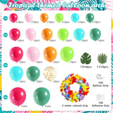 Tropical Balloon Arch Kit | Hawaiian Luau Party Decorations, Confetti Balloons