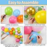 Tropical Balloon Arch Kit | Hawaiian Luau Party Decor, Pineapple, Palm Leaves, Cocktail Balloons