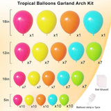 Tropical Balloon Arch Kit | Hot Pink, Orange, Teal, Green, Yellow Party Decor