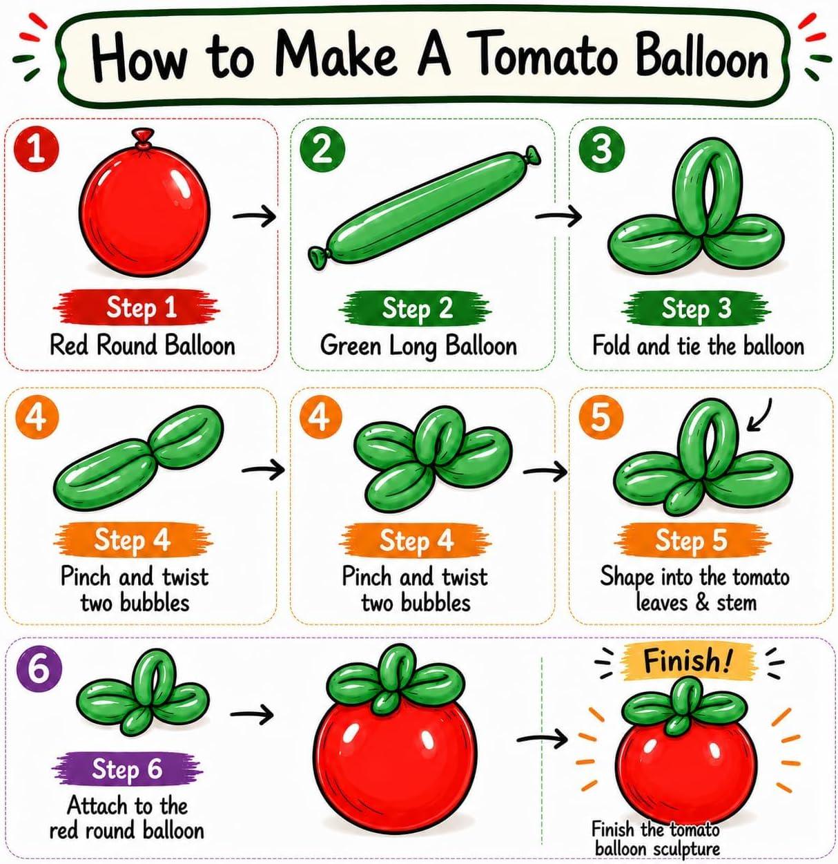 Tomato Balloon Arch Kit | Red Green Garland, Checkered Foil Balloons (146 Pieces)