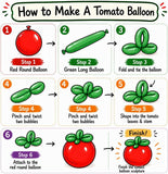 Tomato Balloon Arch Kit | Red Green Garland, Checkered Foil Balloons (146 Pieces)
