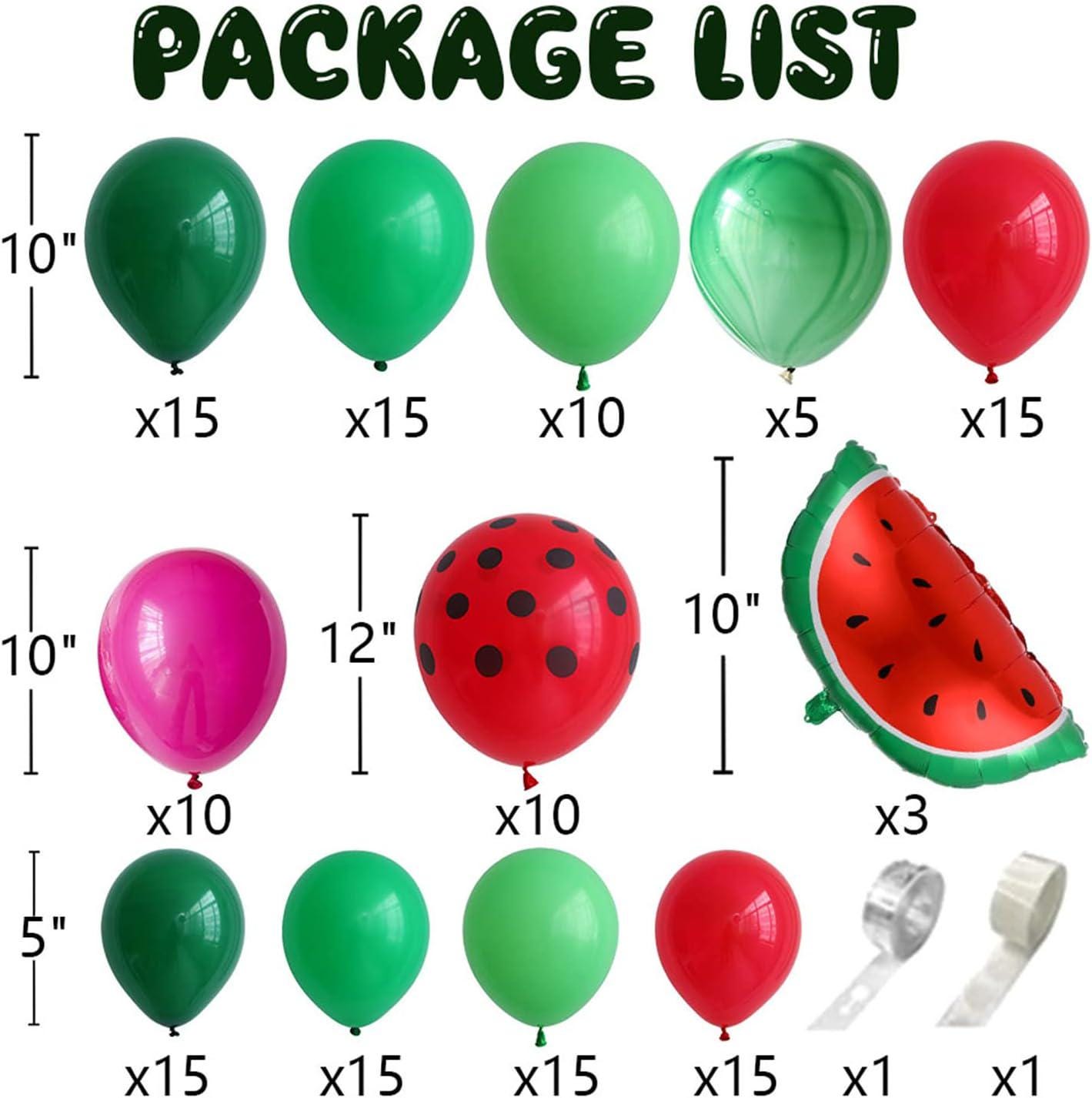 Watermelon Balloon Arch Kit | One in a Melon Birthday, Baby Shower, Summer Party Decor