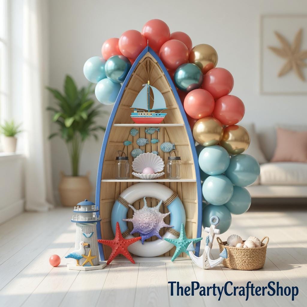 Tropical Balloon Garland Arch Kit | Retro Orange, Aqua, Teal, Blue, Rose Gold Party Decor