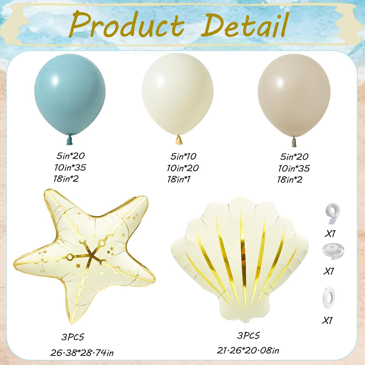 Under the Sea Balloon Arch Kit | Mermaid Birthday, Ocean Party Decor