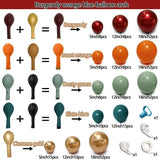 Fall Balloon Arch Kit, Burgundy Orange Green Garland, Thanksgiving Baby Shower Decor