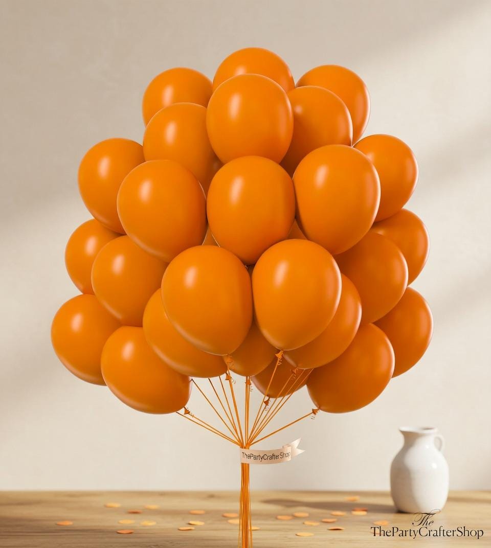 100PCS Burnt Orange Balloons, Terracotta Rust Fall Balloon Arch Kit, Boho Wedding Baby Shower Birthday Thanksgiving Party Decor
