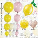Lemonade Balloon Arch Kit | Pink Yellow Citrus Party Decor, Birthday, Baby Shower