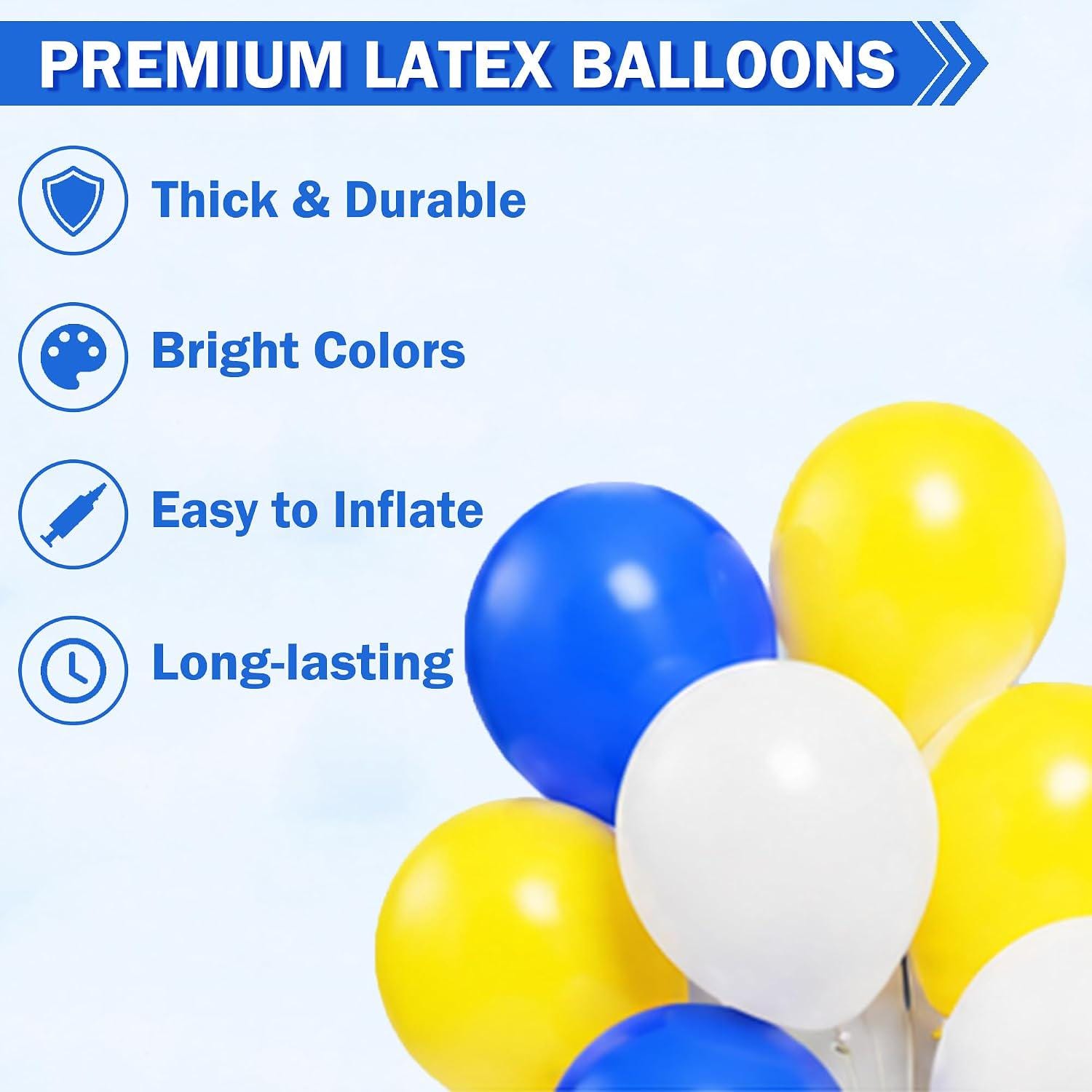 Navy Blue Yellow Balloon Arch Kit | Banana Birthday Party Decorations, Summer Theme