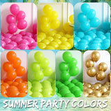 Tropical Balloon Arch Kit | Hot Pink, Green, Gold Luau Party Decor