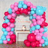 Hot Pink Teal Balloon Arch Kit | Birthday Baby Shower Garland