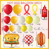 Hot Dog BBQ Balloon Arch Garland Kit | Summer Picnic, Baby Shower Party Decorations