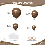 104PCS Dark Brown Balloon Garland Arch Kit, Coffee Brown Neutral Balloons, Boho Wedding Bear Baby Shower Thanksgiving Party Decor