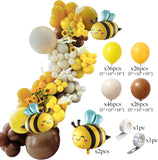 Bee Party Balloon Arch Kit | Oh Babee Baby Shower Decorations, Bumble Bee Balloons
