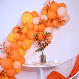 130PCS Orange Balloon Garland Arch Kit, 18 12 10 5 Inch Balloons, Birthday Baby Shower Gender Reveal Wedding Autumn Party Decor