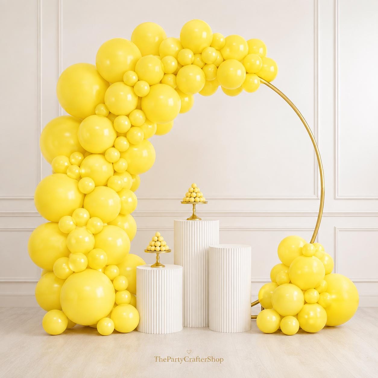 Matte Yellow Balloon Arch Kit | Bee Baby Shower, Sunflower Birthday, Graduation Decorations