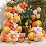 170PCS Orange Balloon Garland Arch Kit, Pastel Orange Balloons, Little Cutie Baby Shower Tangerine Birthday Gender Reveal Party Decor