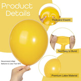 129PCS Mustard Yellow Fall Balloons, Balloon Arch Garland Kit, Thanksgiving Sunflower Bridal Shower Autumn Birthday Party Decor