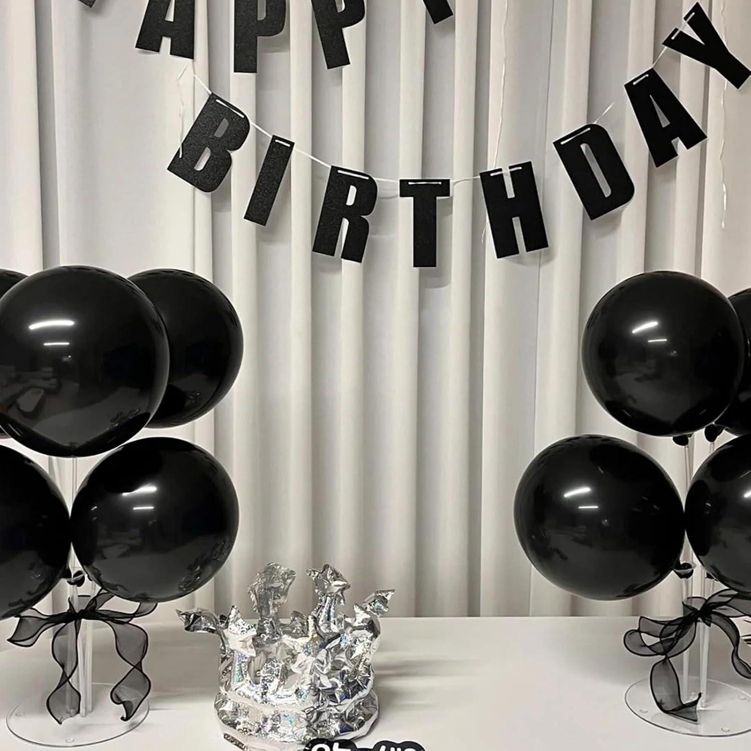 110PCS Black Balloons, 5 Inch Mini Black Latex Balloons, Small Party Balloons for Birthday Wedding Baby Shower Decorations