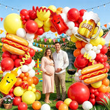 BBQ Balloon Arch Kit | Hot Dog, Ketchup, Mustard, Beer Party Decorations