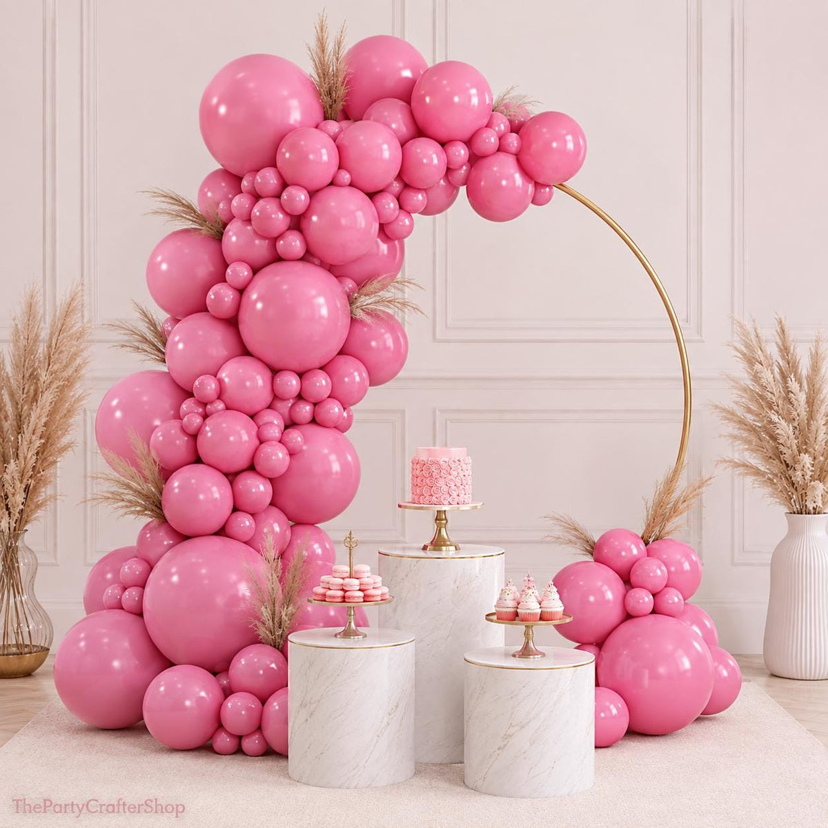 Mauve Dusty Pink Balloon Arch Kit | Rose Balloons for Wedding, Baby Shower, Birthday Decor