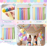 Pastel Balloon Arch Kit with Star Garland | Birthday, Carnival, Festival Backdrop