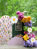 Daisy Wildflower Balloon Arch Kit | Sage Green, Purple, Yellow, Pink Balloons (Baby Shower Birthday)