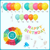Tropical Balloon Arch Kit | Neon Summer Birthday, Pool Party, Baby Shower Decor