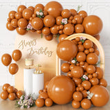 Burnt Orange Balloon Arch Kit, Matte Latex Balloons, Birthday Party Decor