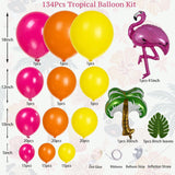 Tropical Aloha Balloon Arch Kit | Flamingo, Palm Tree, Summer Party Decor