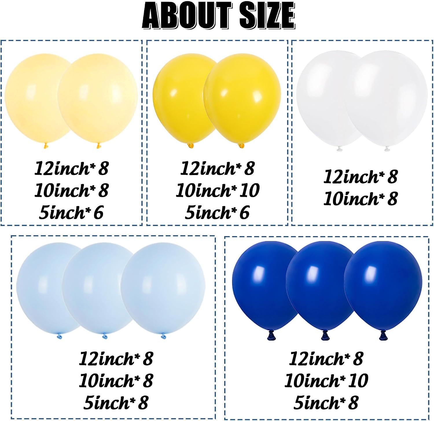 Blue Lemonade Balloon Arch Kit | Lemon, Bow Foil Balloons, Banner (Baby Shower, Birthday)