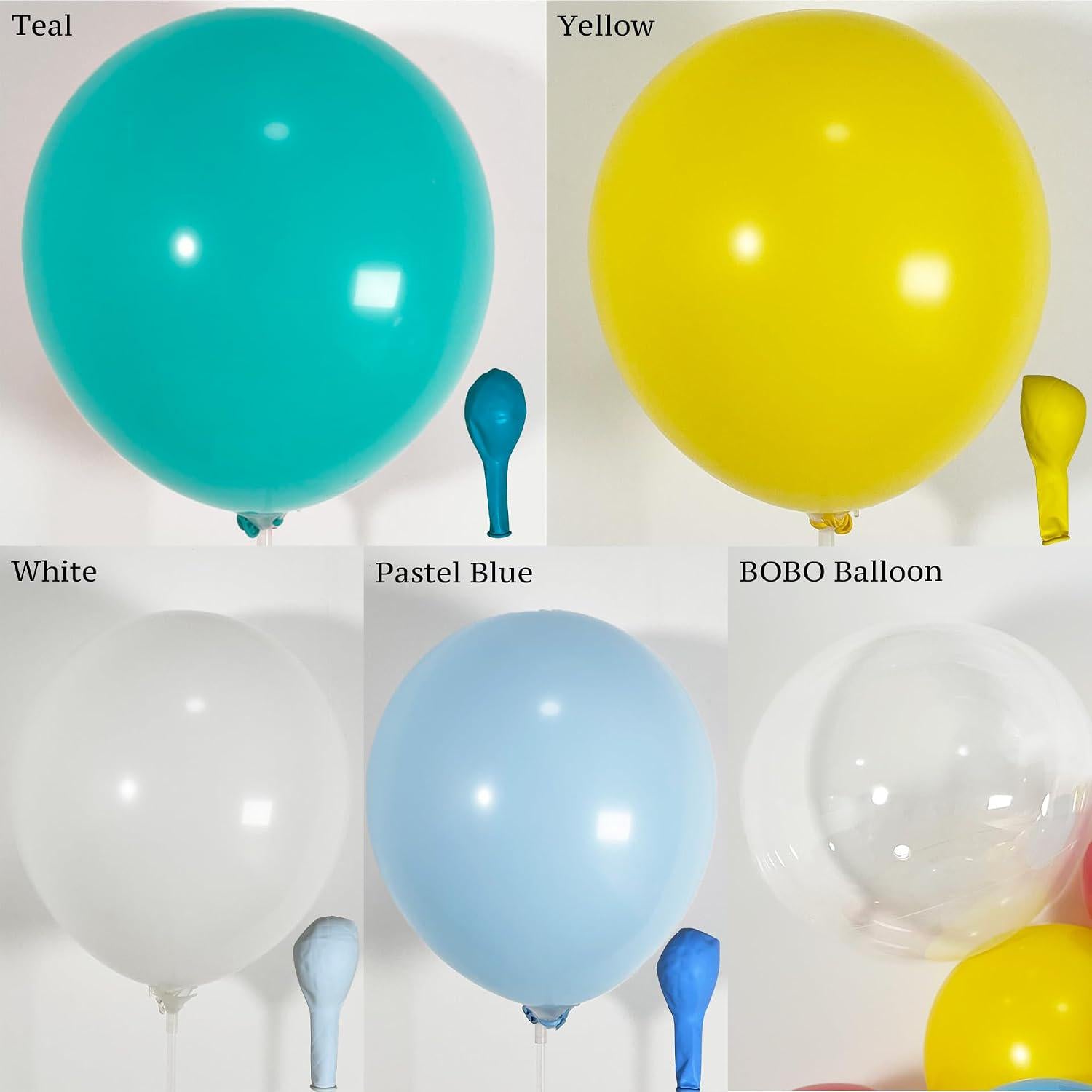 Teal Blue Yellow Balloon Arch Kit | Ocean Under the Sea Birthday Baby Shower Decor