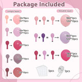 Hot Pink Purple Balloon Arch Kit | Lavender, Lilac, Mauve, Peach Garland