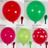 Watermelon Balloon Arch Kit | Red Green Summer Birthday Party Decor