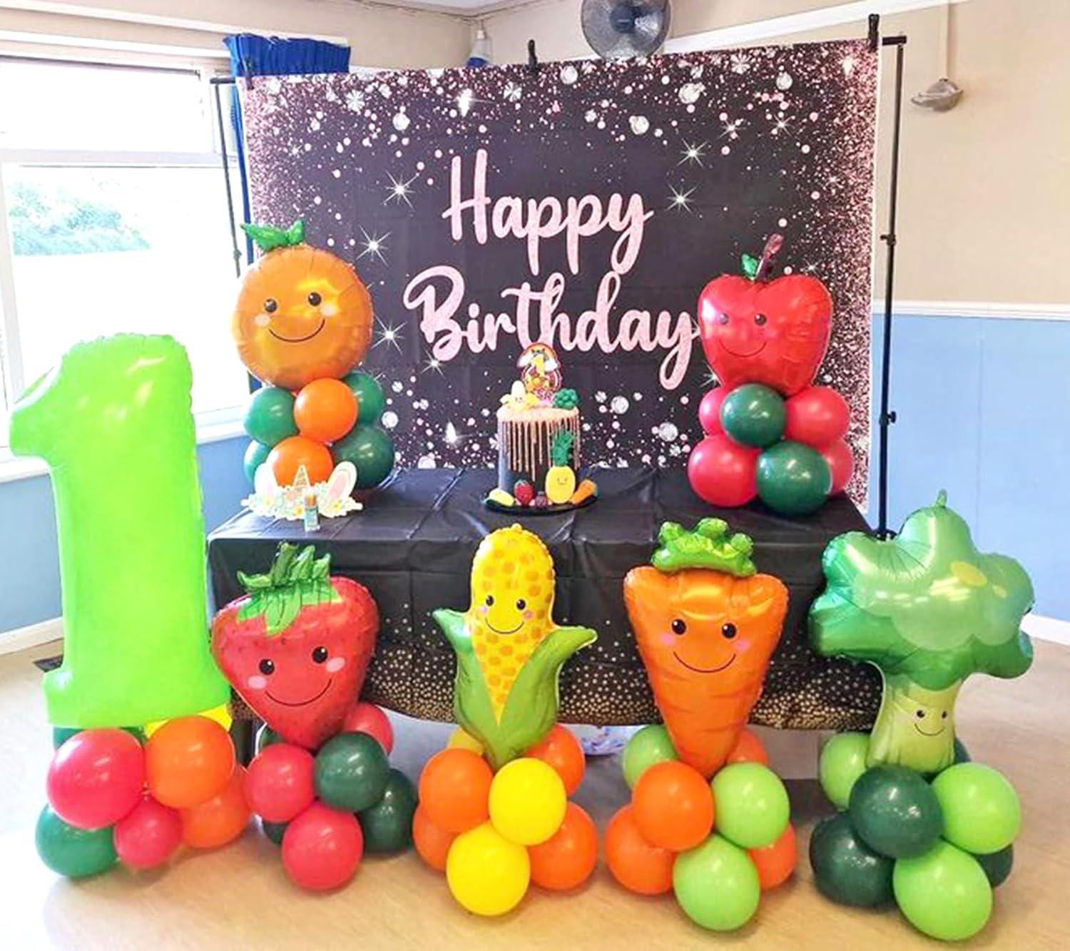 Fruit Vegetable Balloon Arch Kit | Tutti Frutti Birthday Party Garland