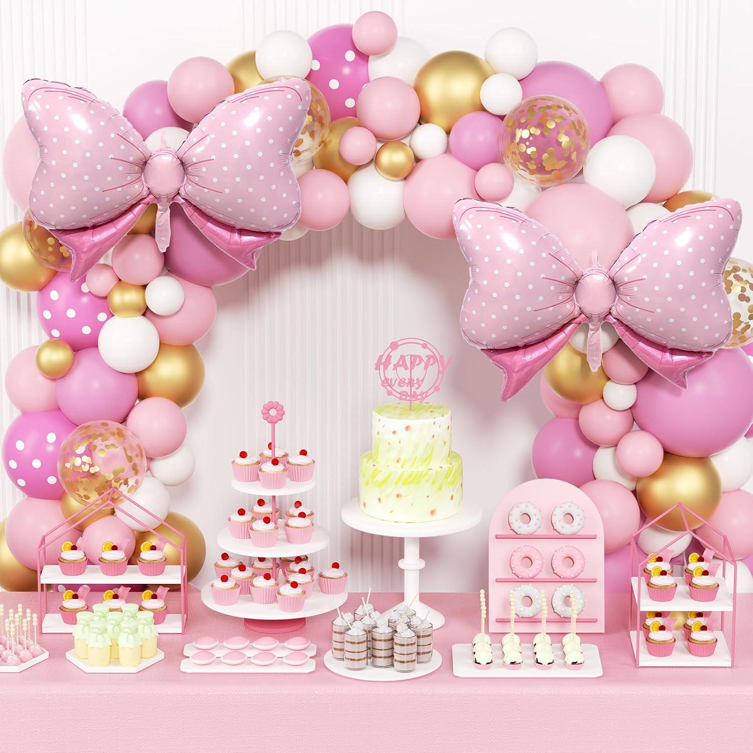Pink Mouse Balloon Garland Arch Kit | Birthday, Baby Shower, Cartoon Party Decor