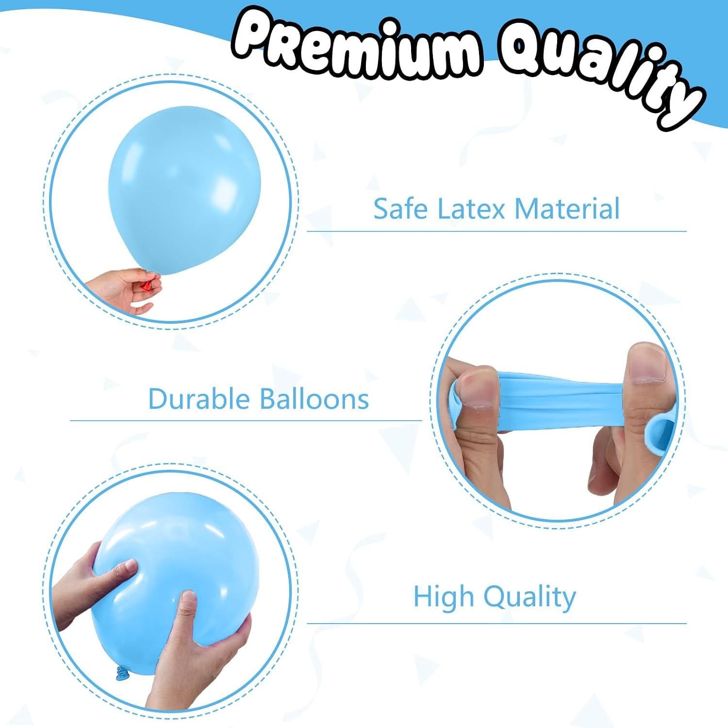 Metallic Confetti Balloons | Pink, Blue, Purple Party Decor (12 Inch)
