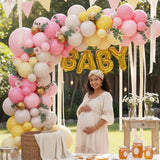 Pastel Bee Balloon Arch Kit | Pink, Yellow, Ivory, White Macaron Balloons