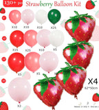 Strawberry Balloon Arch Kit | Red Pink Berry Balloons for Baby Shower Decor