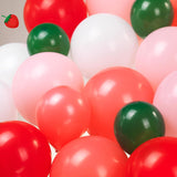 Strawberry Balloon Arch Kit | Red Pink Berry Balloons for Baby Shower Decor