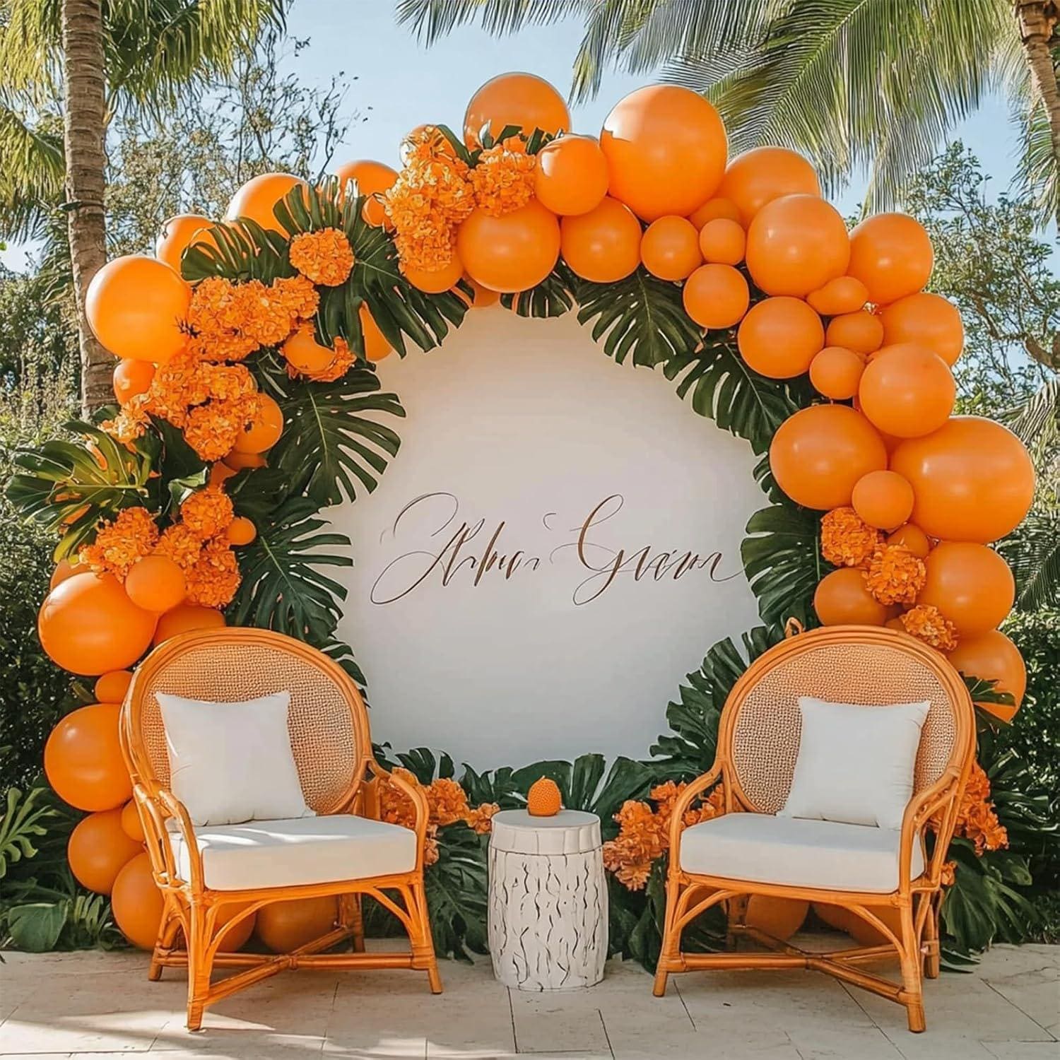 Burnt Orange Balloon Arch Kit | Double Stuffed Matte Balloons for Party Decor