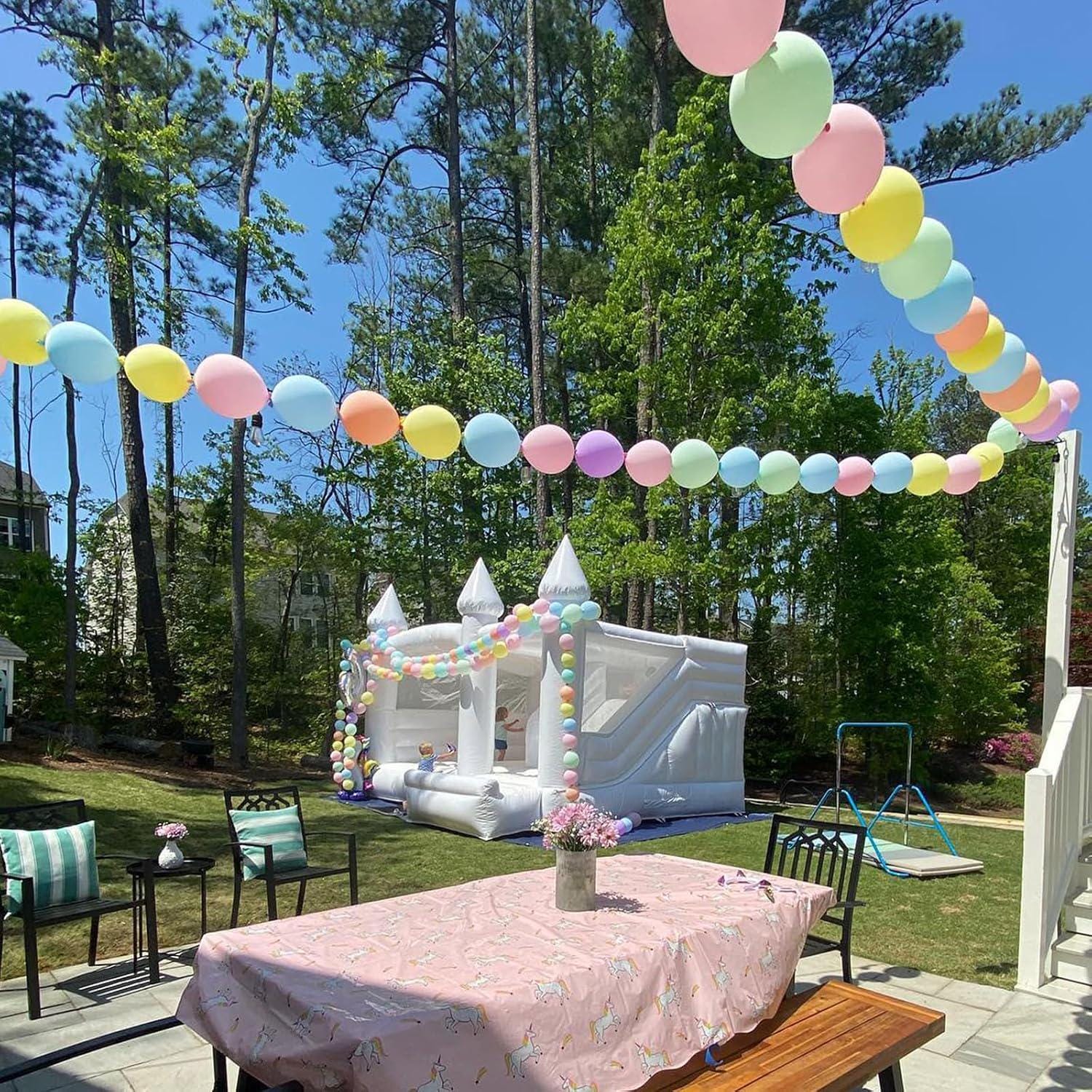 Pastel Rainbow Linking Balloons | 6 Inch Quick Link Party Decor (120pc)