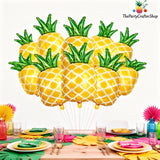 Gold Pineapple Foil Balloons | 30 Inch Tropical Fruit Party Decor