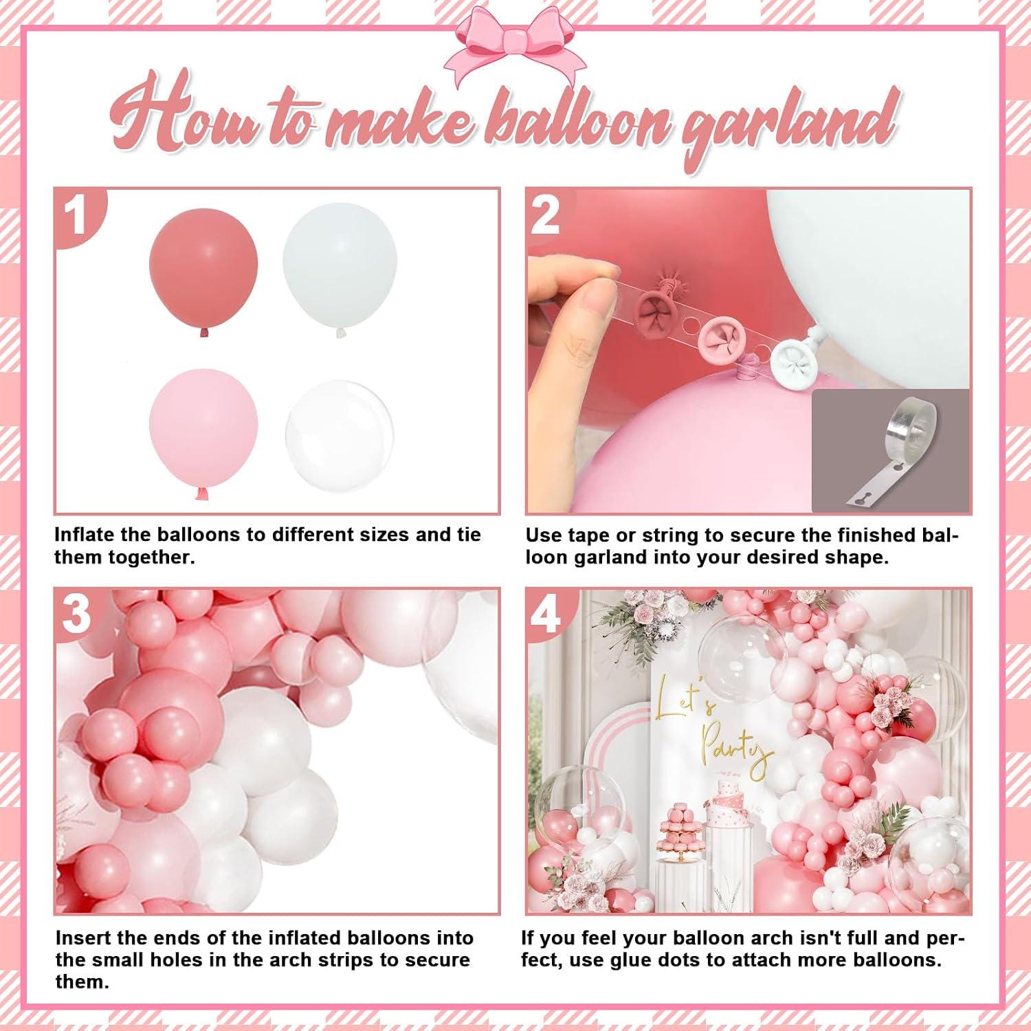 Pink Macaron Balloon Arch Garland Kit | Birthday, Wedding, Baby Shower Decor