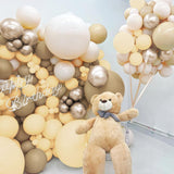 Boho Balloon Arch Kit, Pastel Neutral Metallic Party Decor