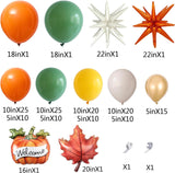 Fall Balloon Arch Garland Kit, Burnt Orange Sage Green Boho Party Decor