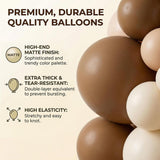 Boho Neutral Balloon Garland Arch Kit, Matte Earth Tone Balloons, Baby Shower Party Decor