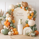 Sage Green Balloon Arch Kit, Boho Safari Woodland Party Decor