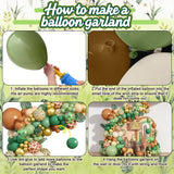 Safari Balloon Arch Kit, Jungle Animals, Woodland Baby Shower Decor