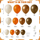 Fall Balloon Garland Arch Kit, Burnt Orange Boho Baby Shower Thanksgiving Decor