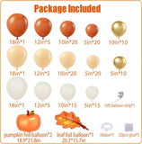 Thanksgiving Balloon Garland Arch Kit, Burnt Orange Fall Party Decor